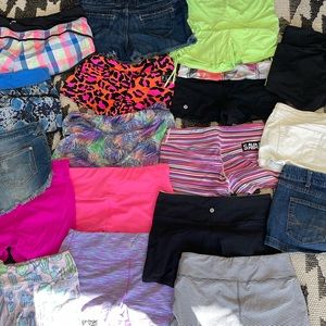 Shorts! Lululemon, Athleta, Fleo, Savage, Target brand jean shorts